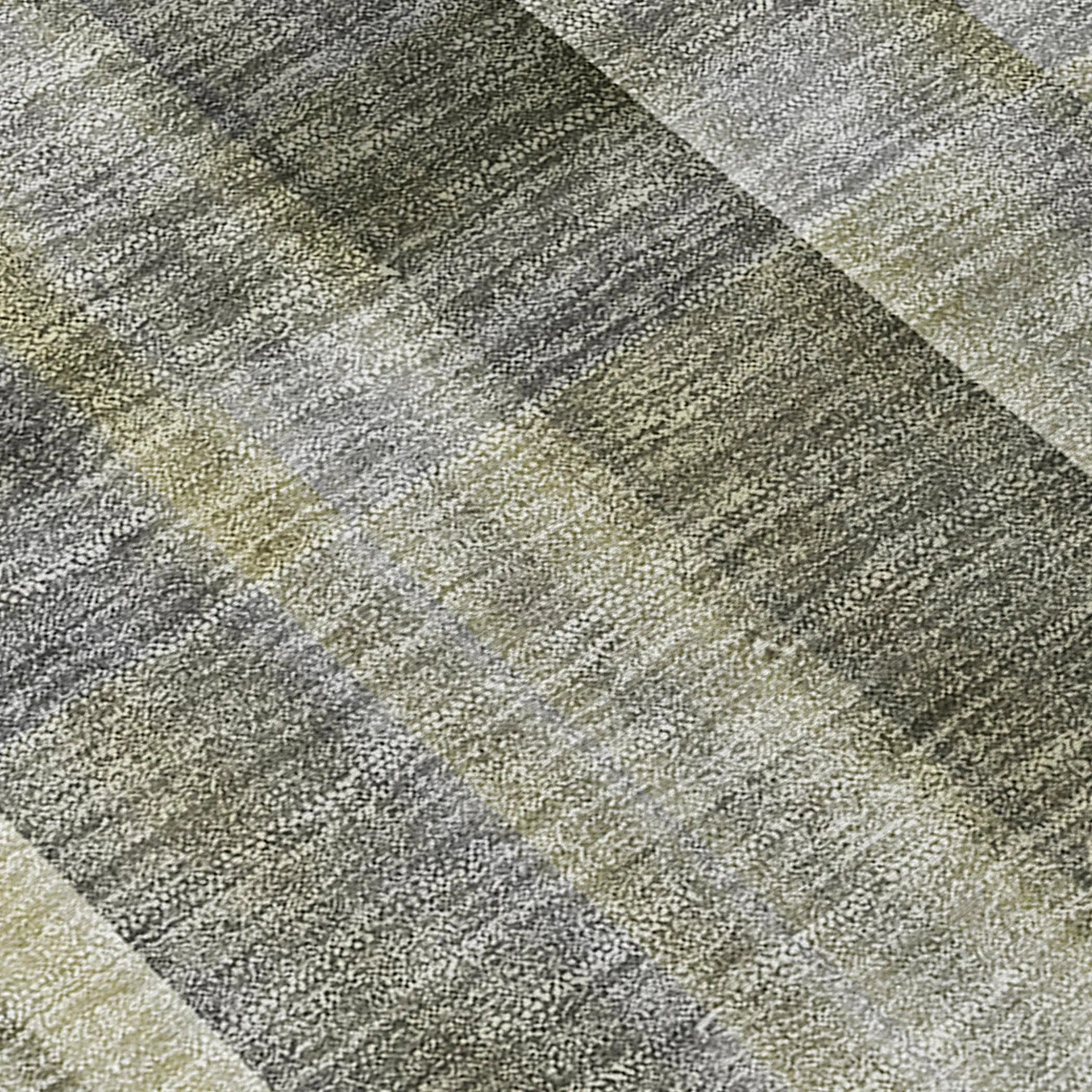 2' X 3' Gray Plaid Washable Non Skid Indoor Outdoor Area Rug Homeroots Outdoor