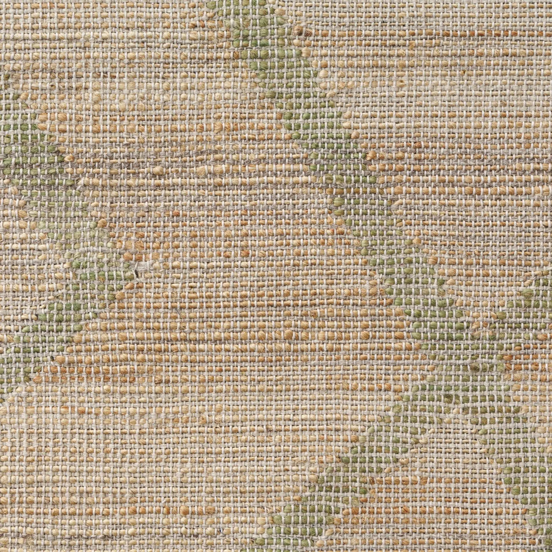 2' X 3' Green And Beige Jute Abstract Hand Woven Area Rug Homeroots Home Decor