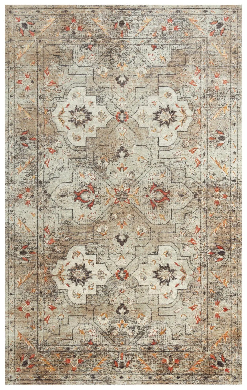 2' X 3' Green Beige And Apricot New Zealand Lambs Wool Oriental Hand Carved Handmade Area Rug Homeroots Home Decor