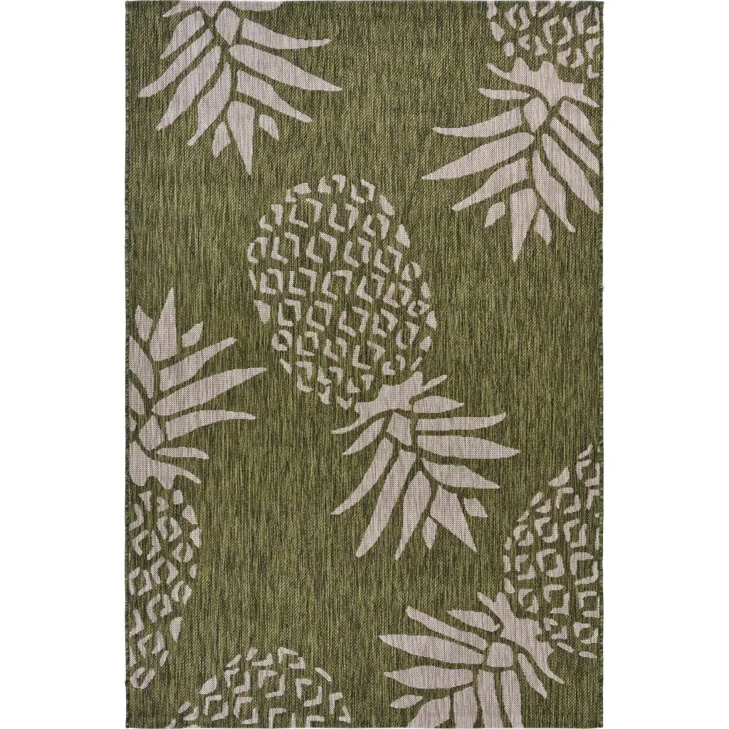 2' X 3' Green Indoor Outdoor Area Rug GreatEagleInc