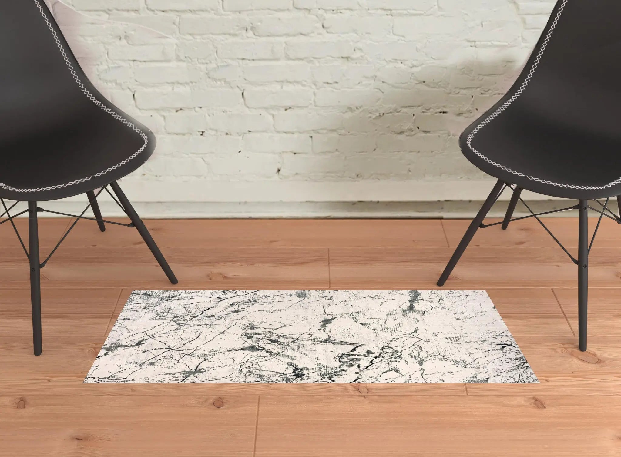 2' X 3' Ivory Abstract Area Rug Homeroots Home Decor