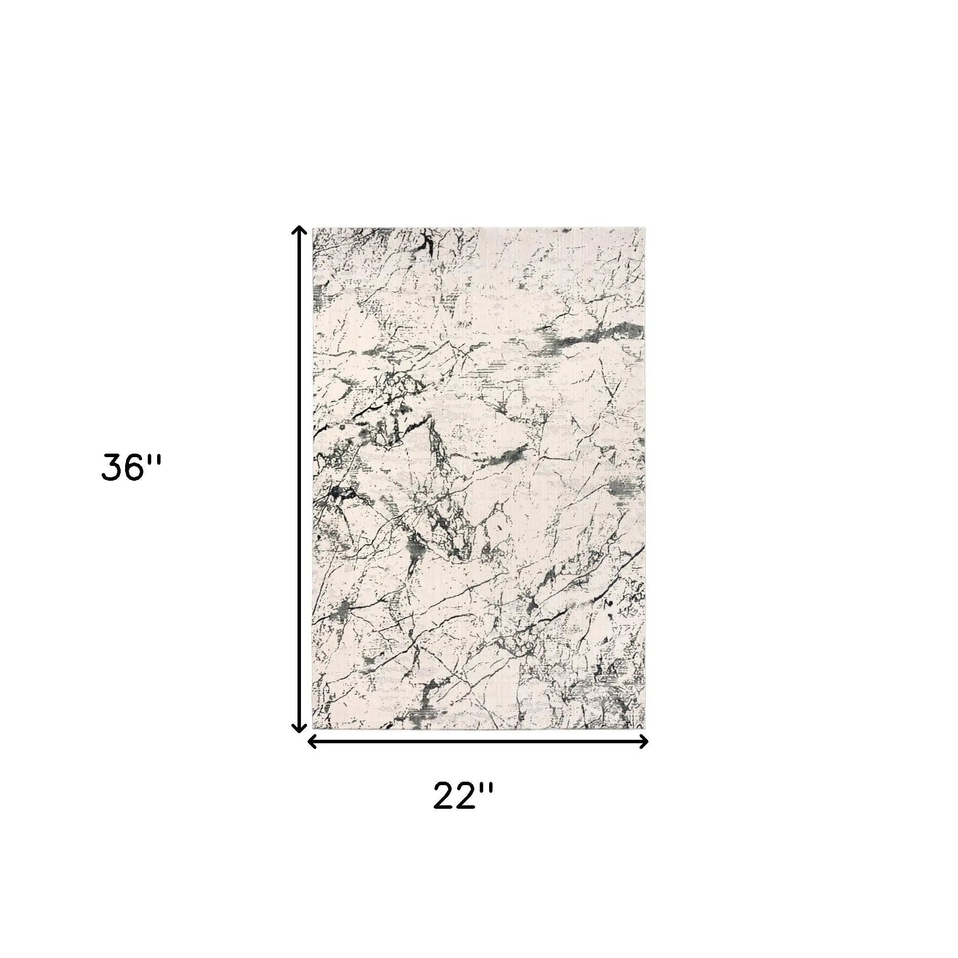 2' X 3' Ivory Abstract Area Rug Homeroots Home Decor
