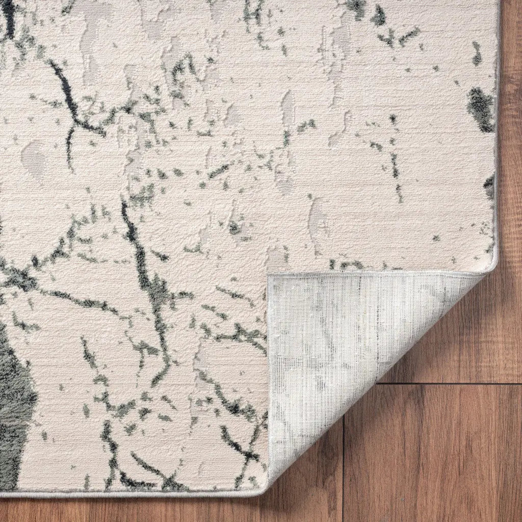 2' X 3' Ivory Abstract Area Rug Homeroots Home Decor