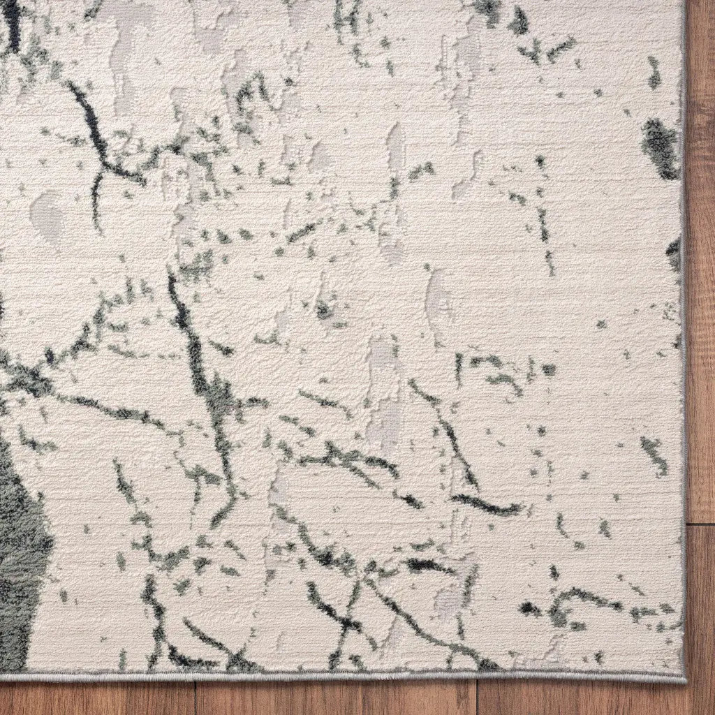 2' X 3' Ivory Abstract Area Rug Homeroots Home Decor