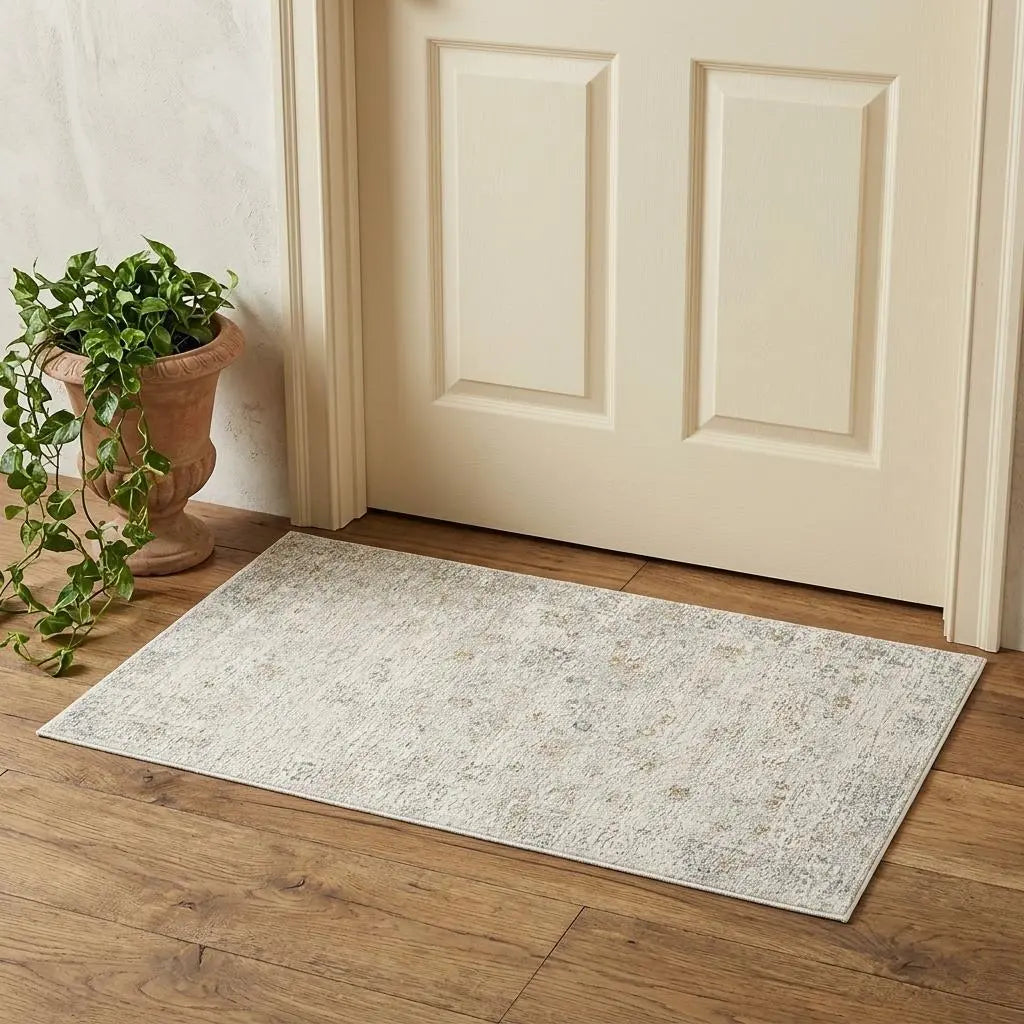 2' X 3' Ivory And Beige Abstract Area Rug Homeroots Home Decor
