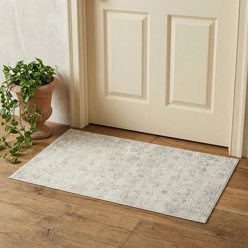2' X 3' Ivory And Beige Abstract Area Rug Homeroots Home Decor