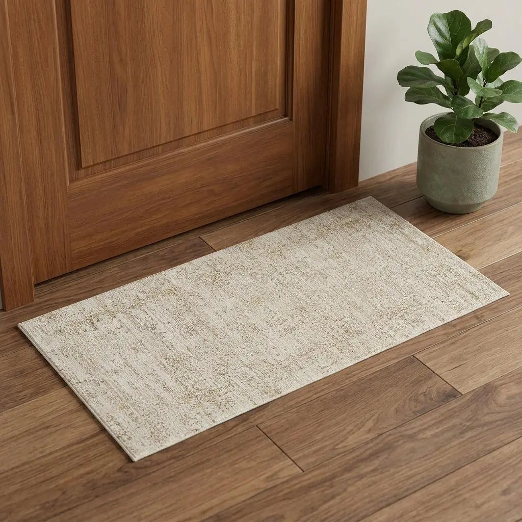 2' X 3' Ivory And Beige Abstract Area Rug Homeroots Home Decor