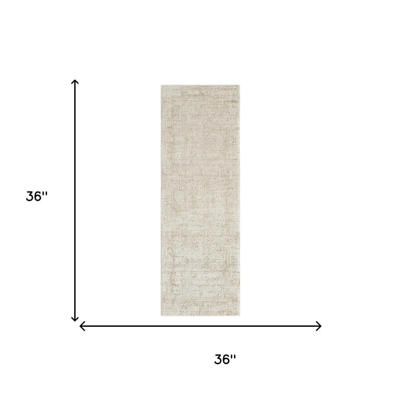 2' X 3' Ivory And Beige Abstract Area Rug Homeroots Home Decor