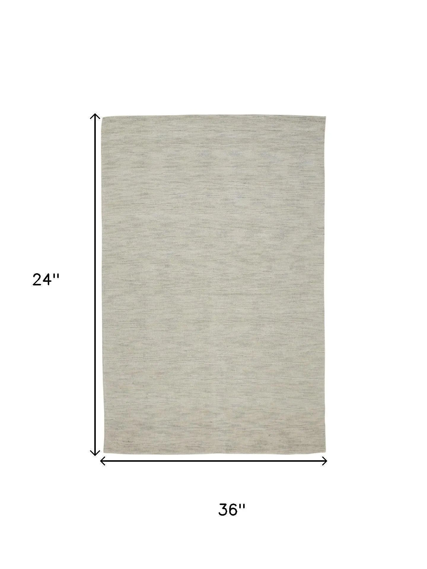 2' X 3' Ivory And Gray Abstract Hand Woven Area Rug Homeroots Home Decor