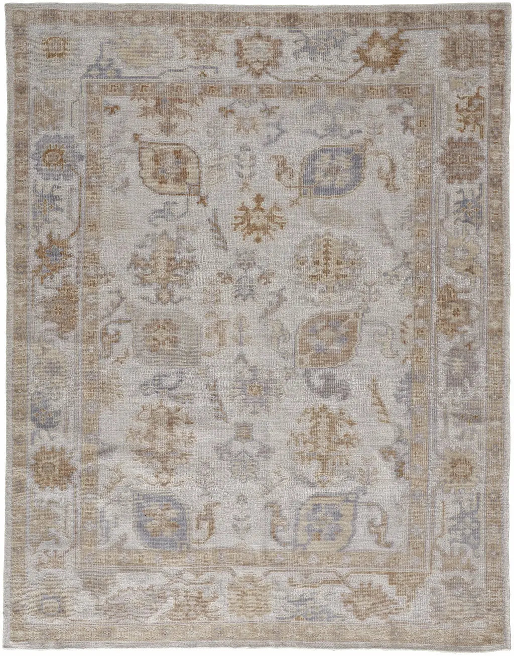 2' X 3' Ivory and Tan Medallion Handmade Distressed Indoor Outdoor Area Rug Homeroots Outdoor