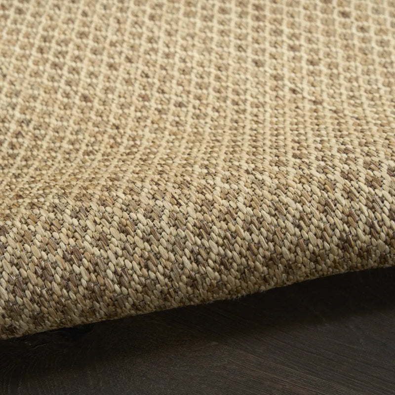 2' X 3' Natural And Tan Geometric Indoor Outdoor Area Rug Homeroots Outdoor