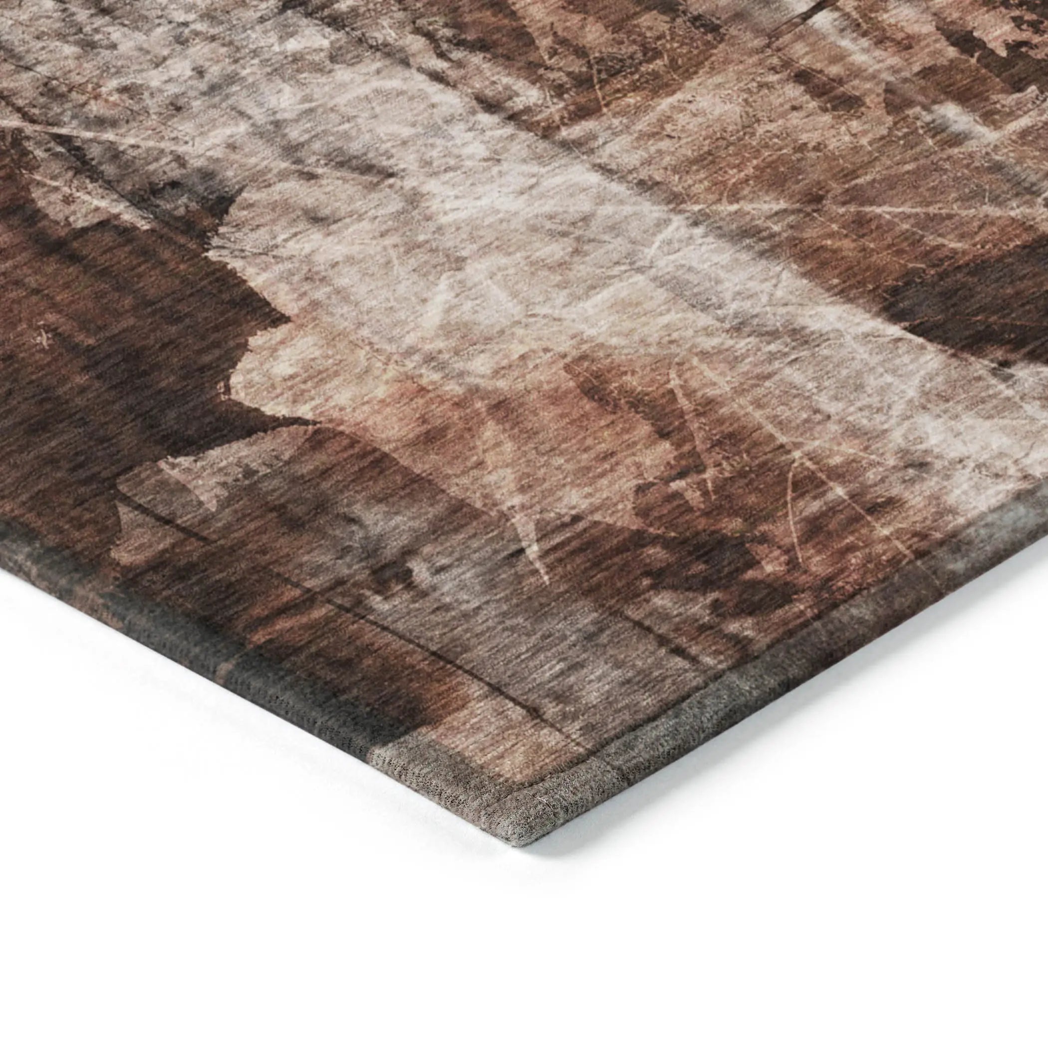 2' X 3' Orange Floral Washable Non Skid Indoor Outdoor Area Rug - GreatEagleInc