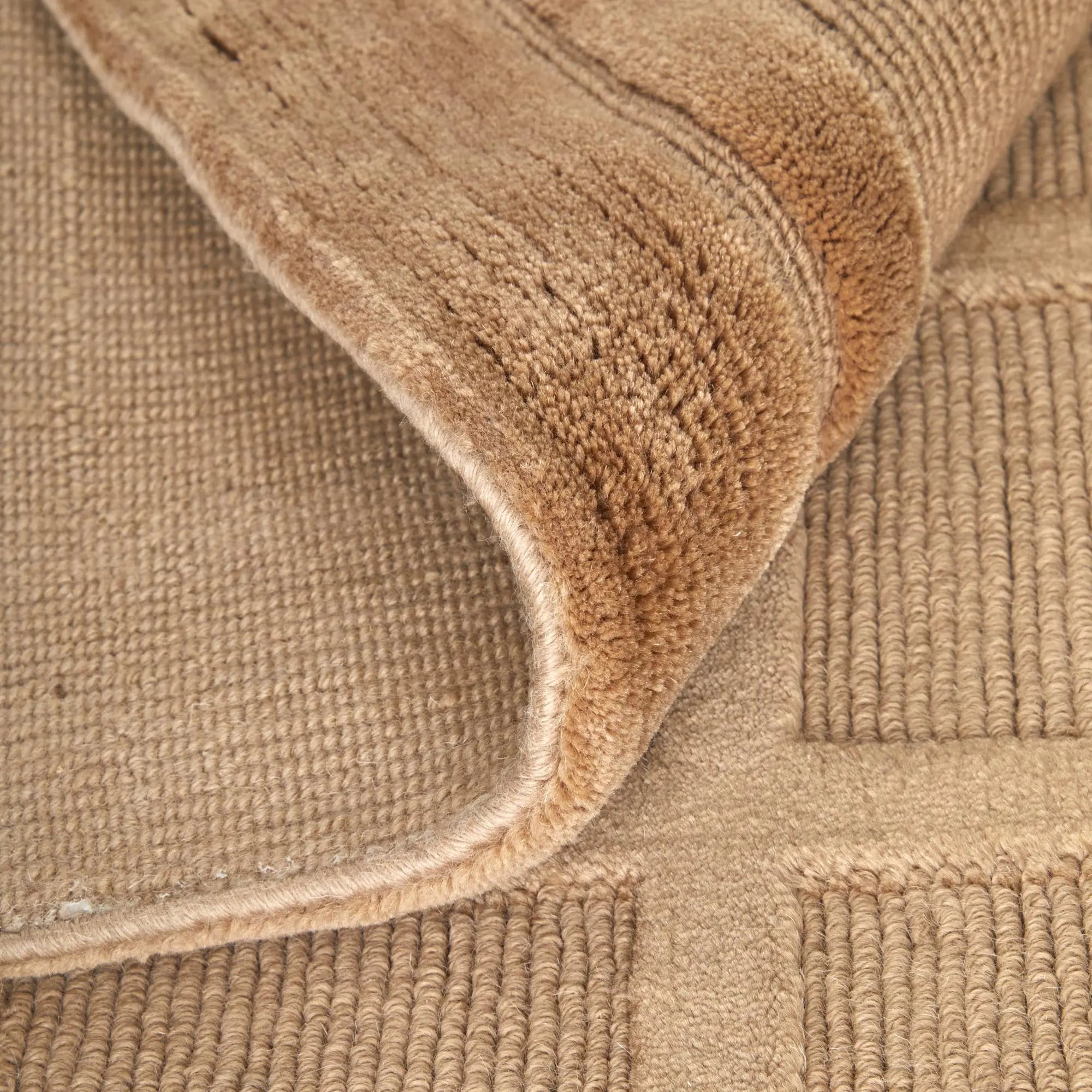 2' X 3' Tan And Brown Wool Geometric Hand Knotted Area Rug Homeroots Home Decor