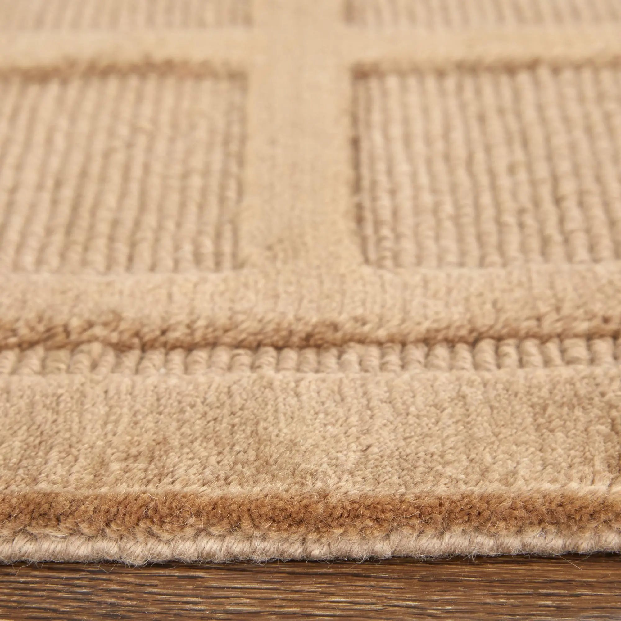 2' X 3' Tan And Brown Wool Geometric Hand Knotted Area Rug Homeroots Home Decor