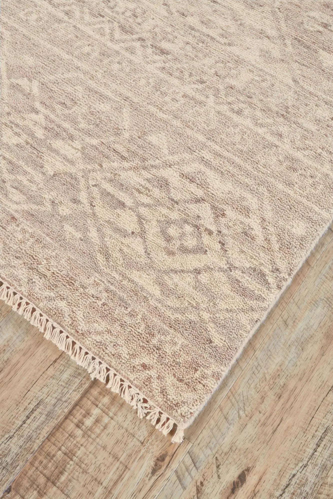 2' X 3' Tan Brown And Taupe Wool Southwestern Hand Knotted Area Rug Homeroots Home Decor