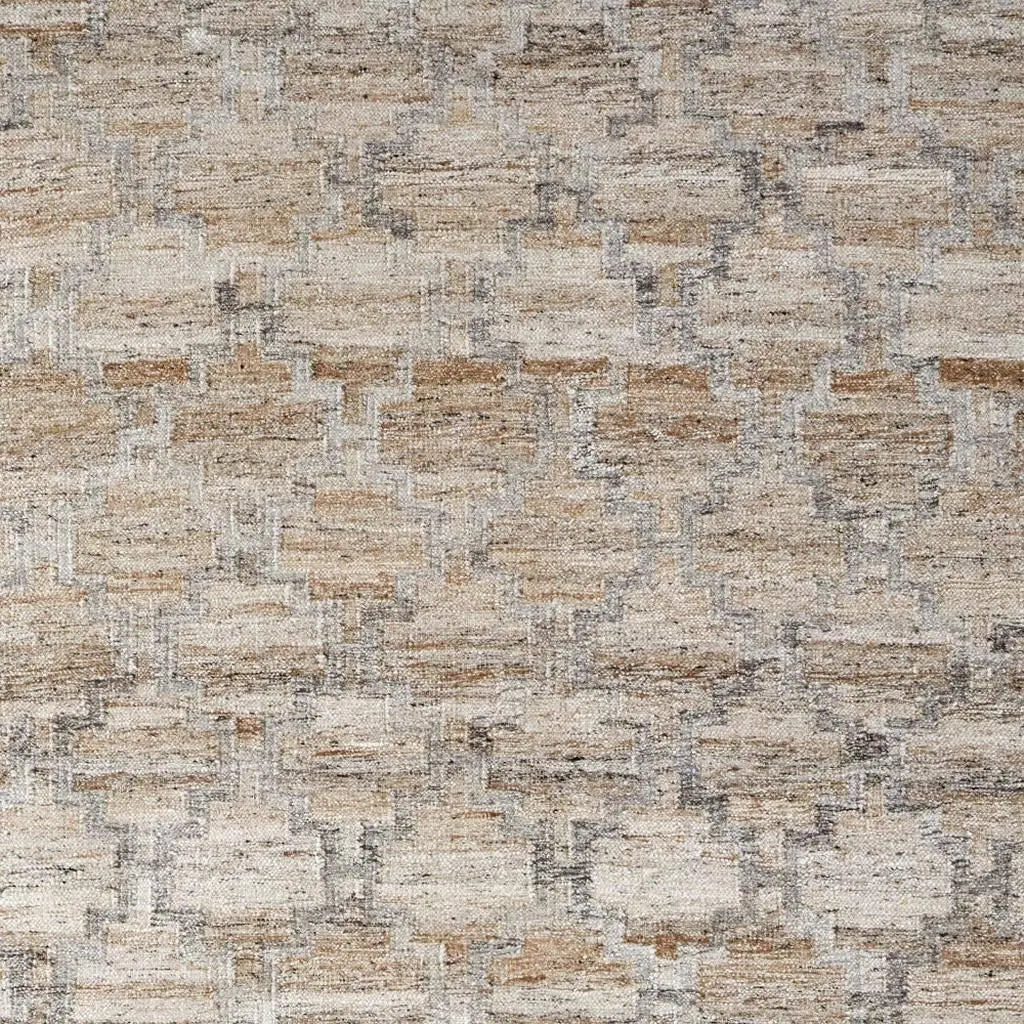 2' X 3' Tan Gray And Ivory Geometric Hand Woven Stain Resistant Area Rug With Fringe Homeroots Outdoor