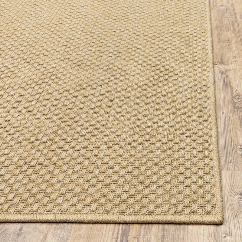 2' X 4' Beige Chevron Indoor Outdoor Area Rug Homeroots Outdoor