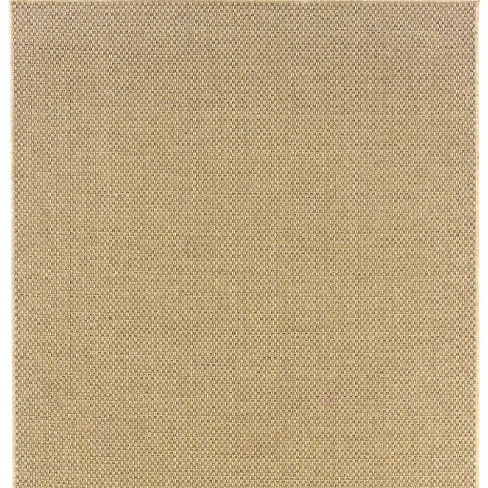 2' X 4' Beige Chevron Indoor Outdoor Area Rug Homeroots Outdoor