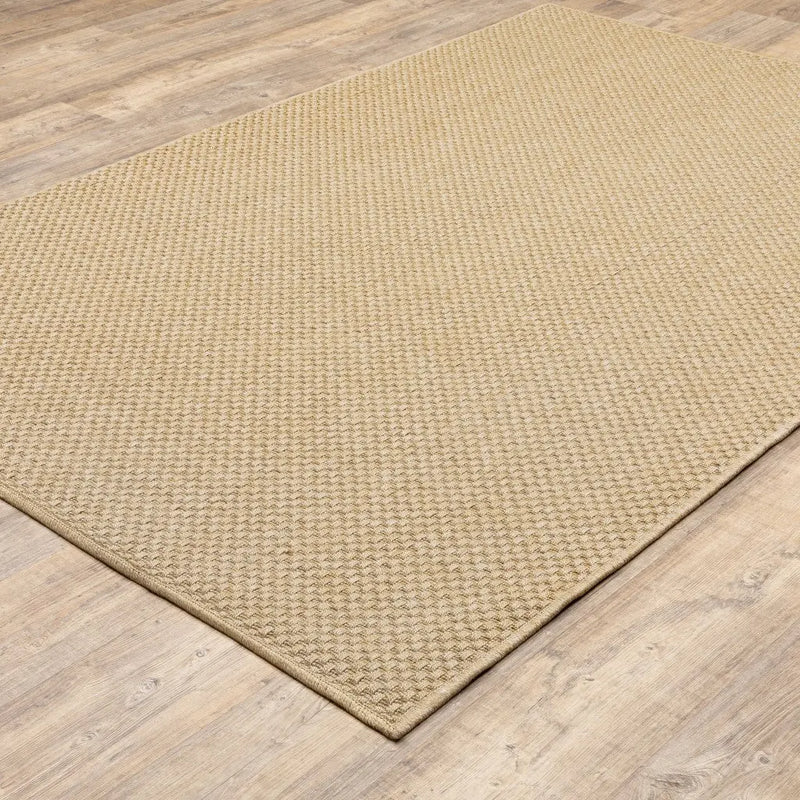 2' X 4' Beige Indoor Outdoor Area Rug Homeroots Outdoor