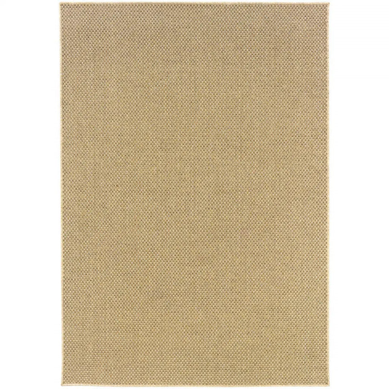 2' X 4' Beige Indoor Outdoor Area Rug Homeroots Outdoor