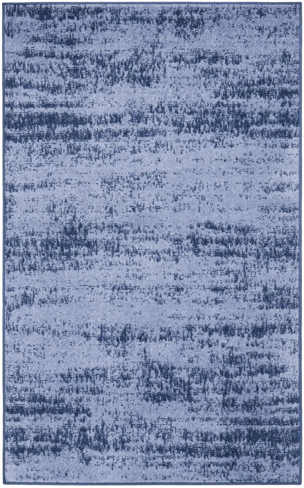 2' X 4' Denim Blue And Navy Blue Abstract Indoor Outdoor Area Rug Homeroots Outdoor