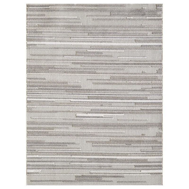 2' X 4' Gray Abstract Stain Resistant Indoor Outdoor Area Rug Homeroots Outdoor