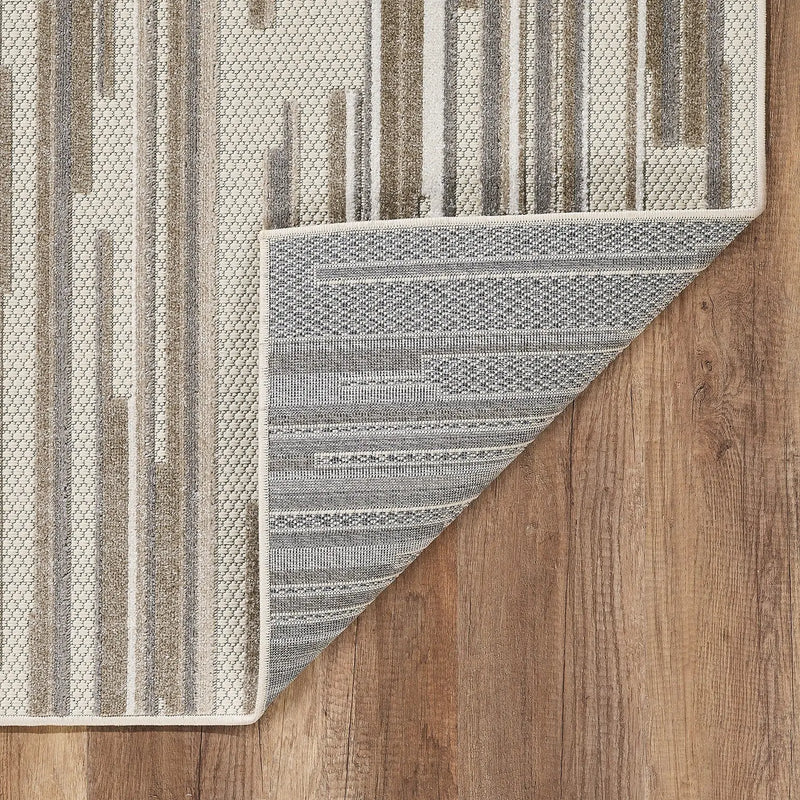 2' X 4' Gray Abstract Stain Resistant Indoor Outdoor Area Rug Homeroots Outdoor
