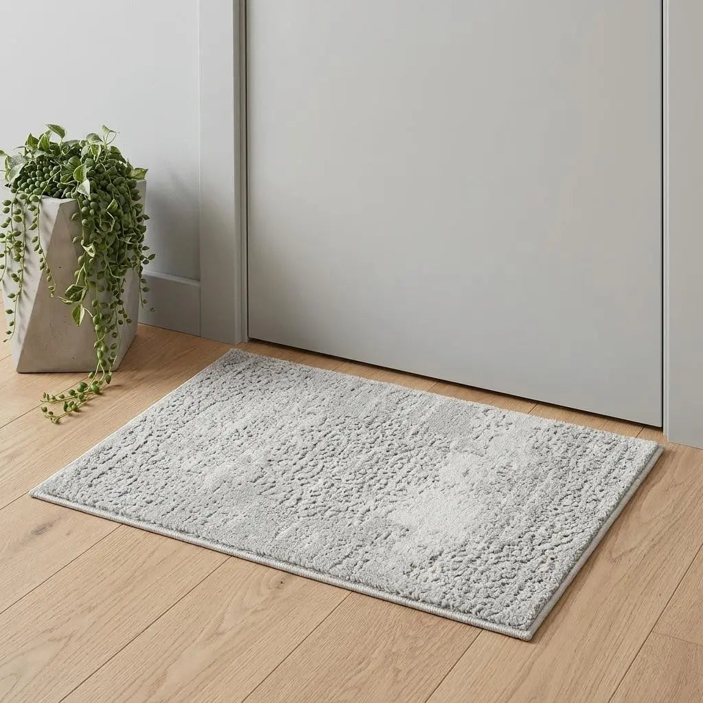 2' X 4' Gray And Beige Abstract Area Rug Homeroots Home Decor