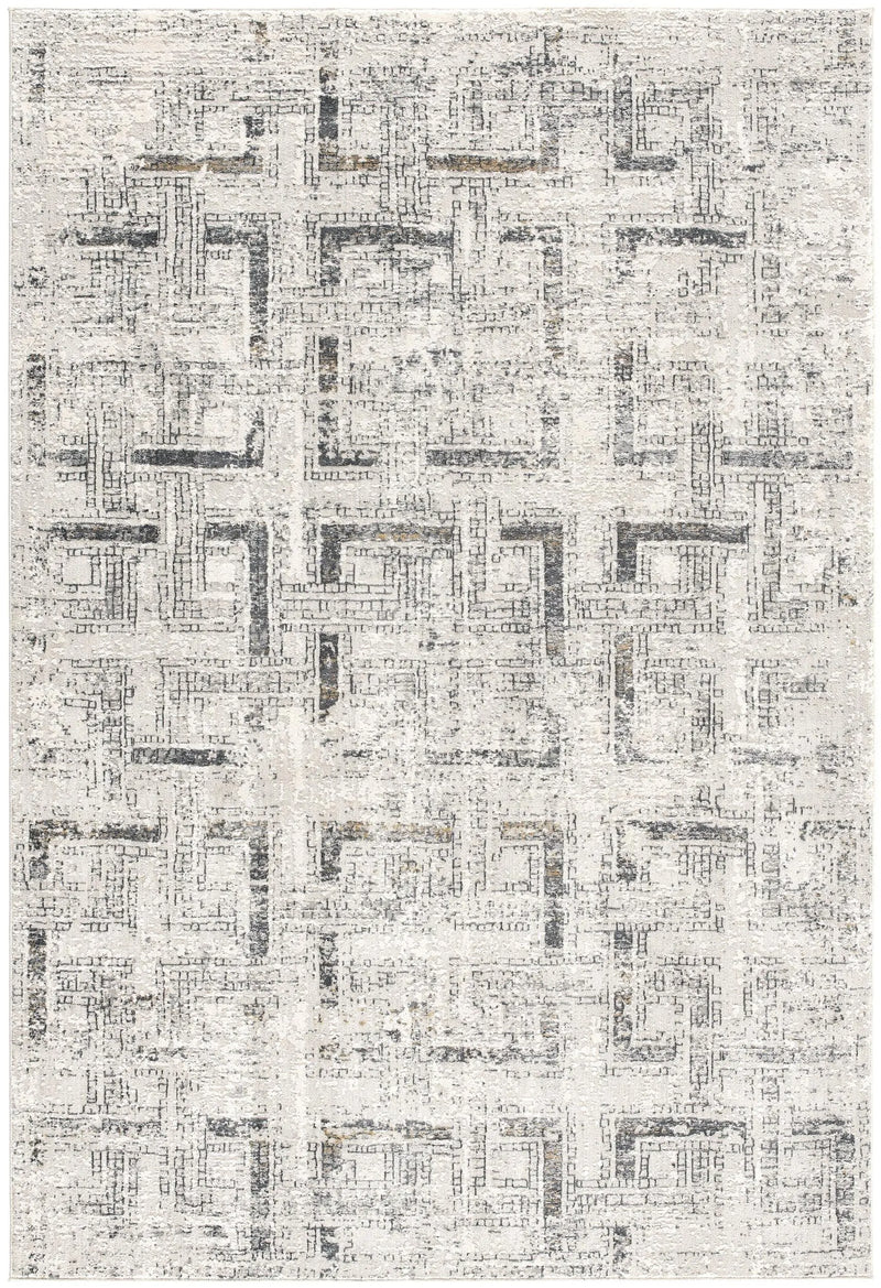 2' X 4' Gray And Beige Abstract Area Rug Homeroots Home Decor