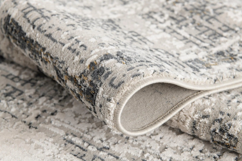 2' X 4' Gray And Beige Abstract Area Rug Homeroots Home Decor