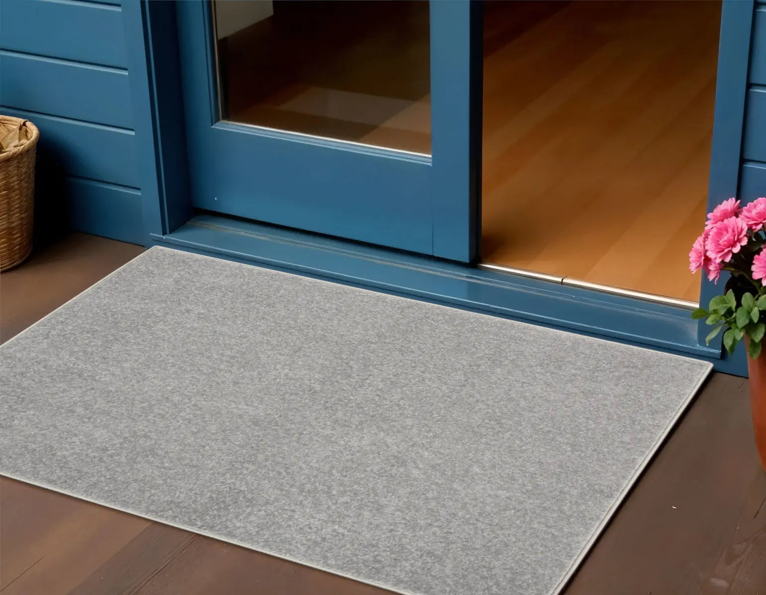 2' X 4' Gray Indoor Outdoor Area Rug - GreatEagleInc