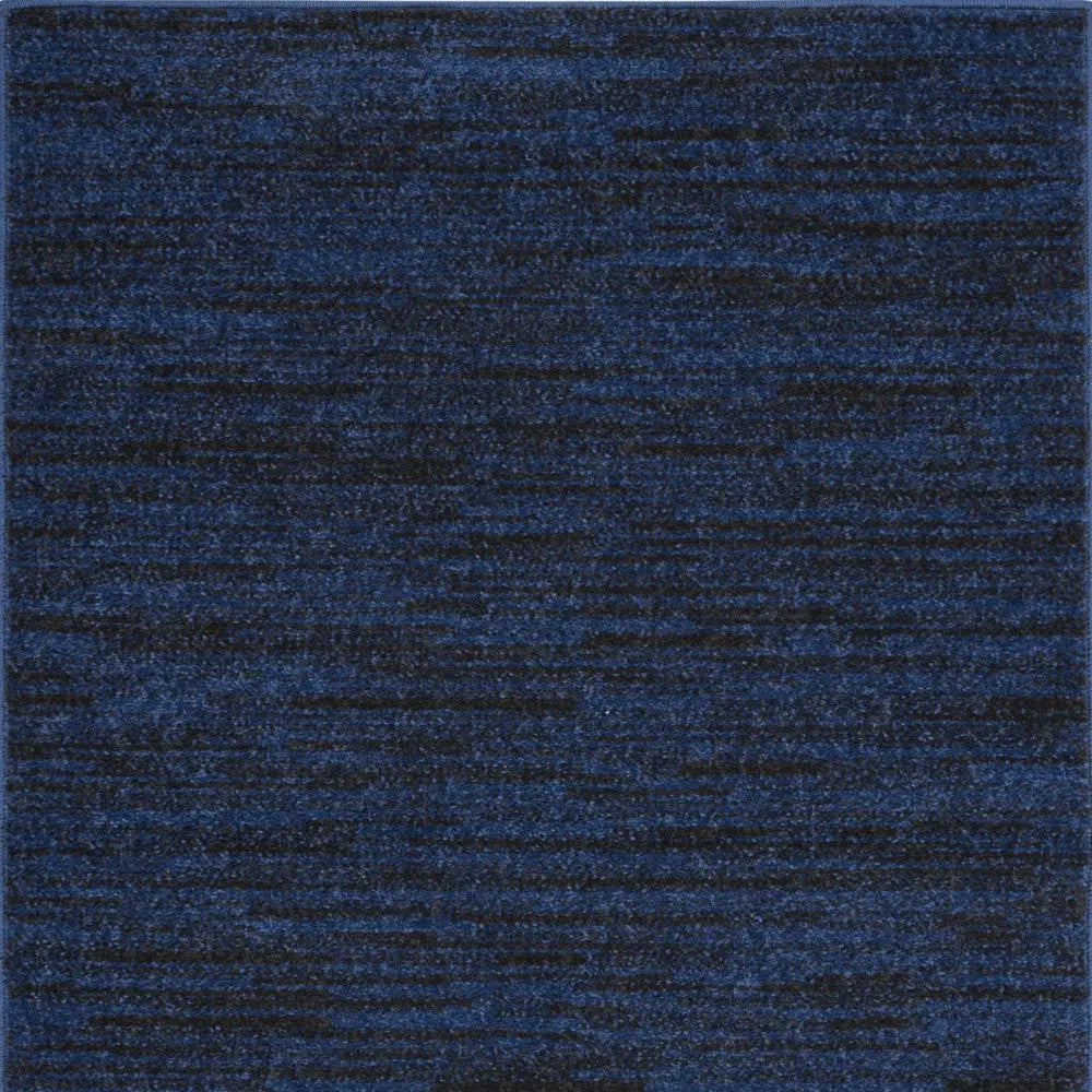 2' X 4' Midnight Blue Stain Resistant Indoor Outdoor Area Rug Homeroots Outdoor