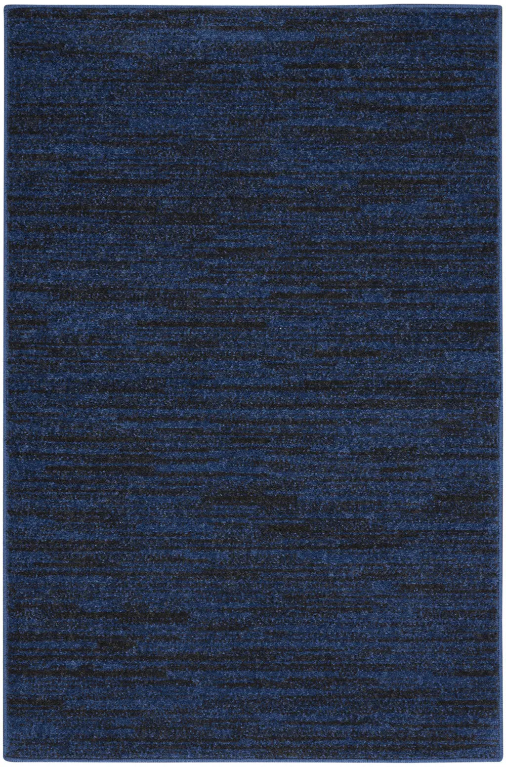 2' X 4' Midnight Blue Stain Resistant Indoor Outdoor Area Rug Homeroots Outdoor