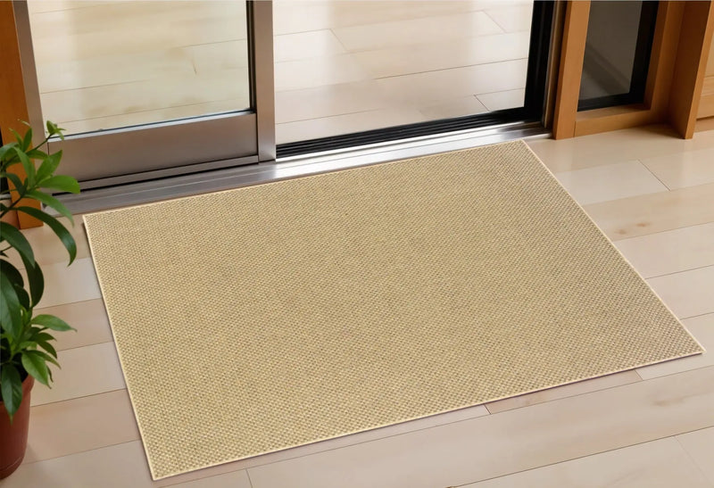 2' X 4' Tan Indoor Outdoor Area Rug Homeroots Outdoor