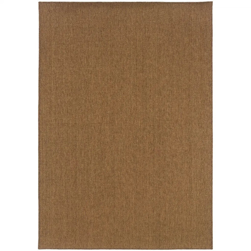 2' X 4' Tan Stain Resistant Indoor Outdoor Area Rug Homeroots Outdoor