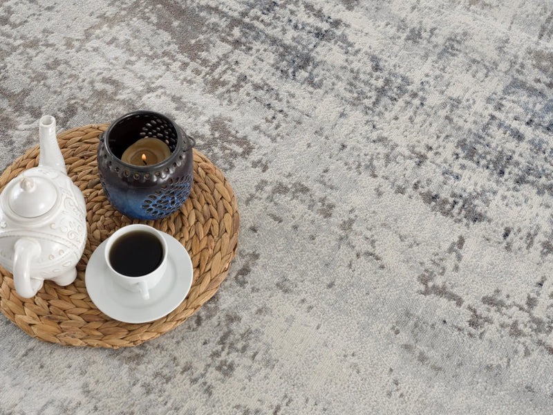 2’ X 6’ Navy Blue Distressed Striations Area Rug Homeroots Home Decor