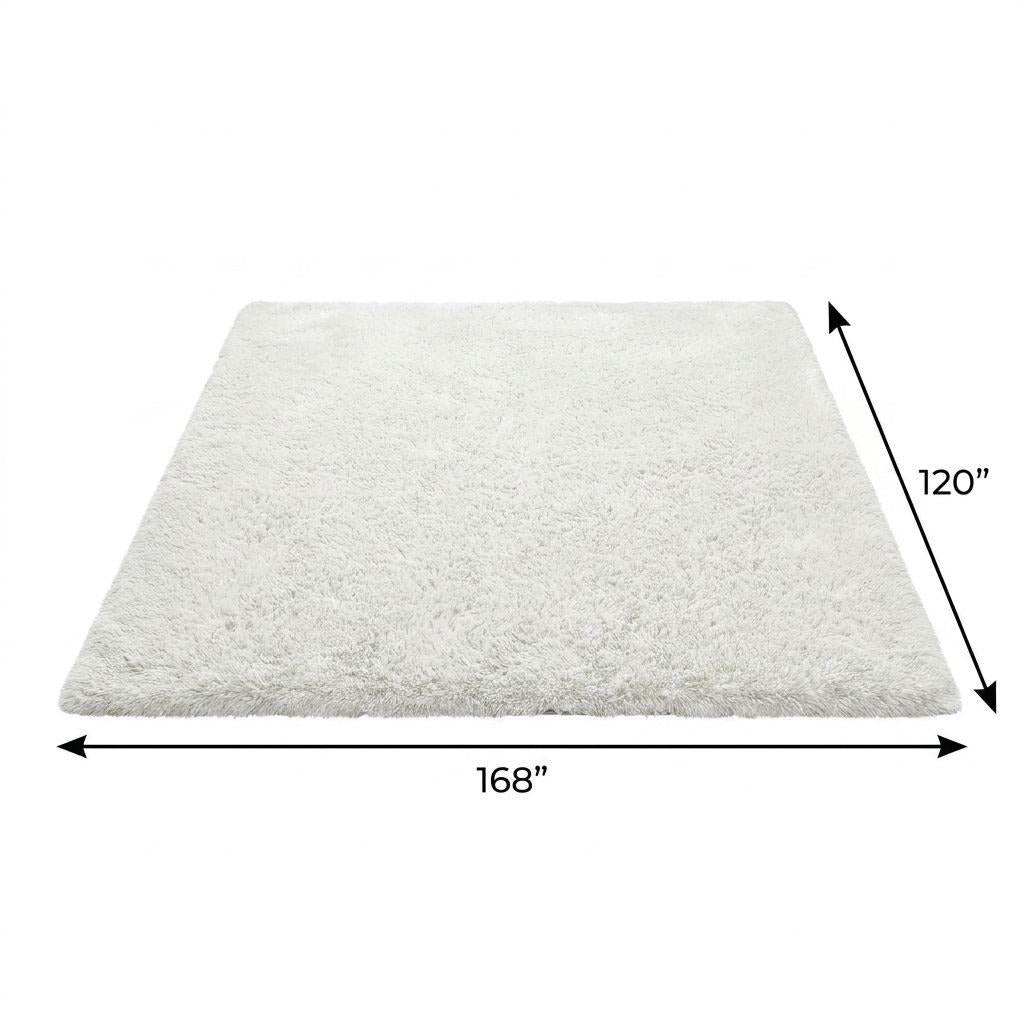 10' X 14' Orange And Ivory Floral Shag Washable Area Rug With UV Protection - Home & Garden