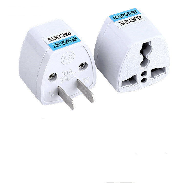 Supply British Standard European Standard Adapter American Standard to Australian Standard to German Standard Conversion Plug European Standard Round Flat Plug US 2 feet White