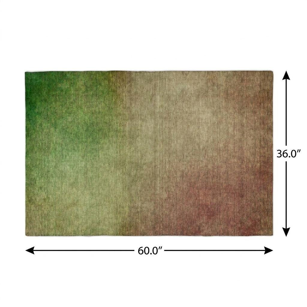 3' X 5' Blush And Taupe Ombre Shag Washable Area Rug With UV Protection - Home & Garden