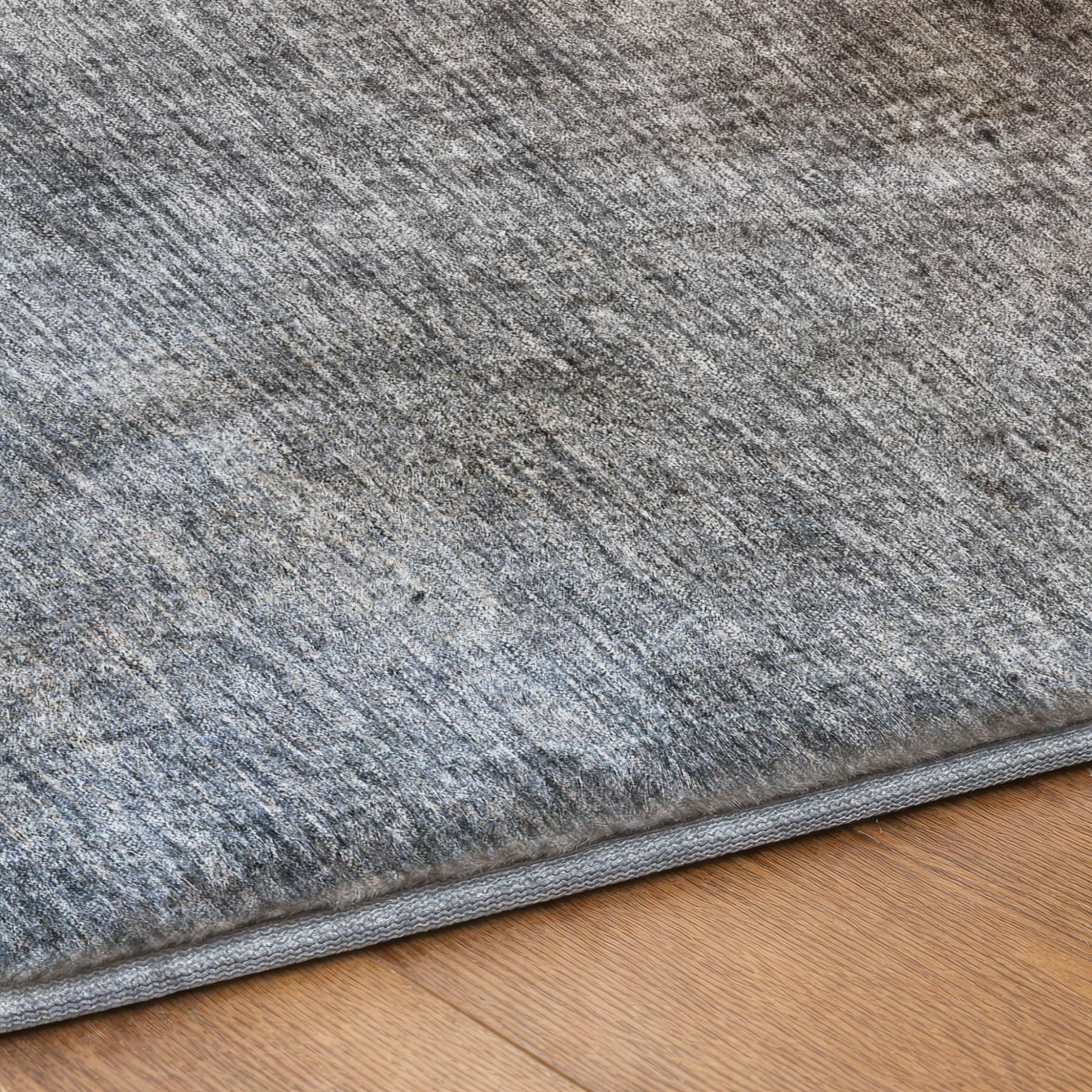 10' X 14' Chocolate And Taupe Ombre Shag Washable Area Rug With UV Protection - Home & Garden