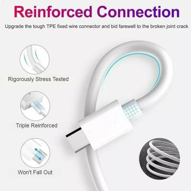 2pack Fast USB-C to C Data Cable Charging Cord Indoor Outdoor