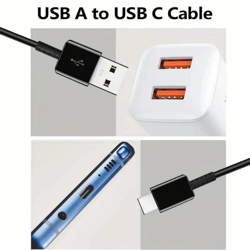 2x 3FT usb-C Charging Data Cable Indoor Outdoor