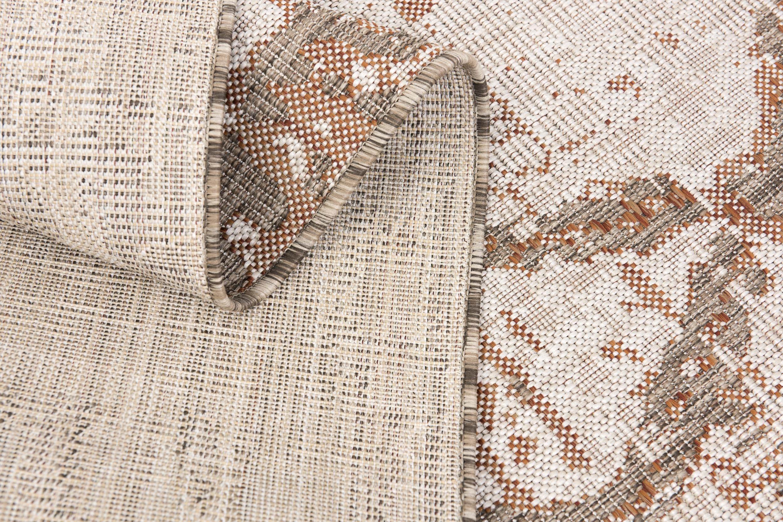 3' X 5' Rust And Beige Abstract Area Rug - Home & Garden