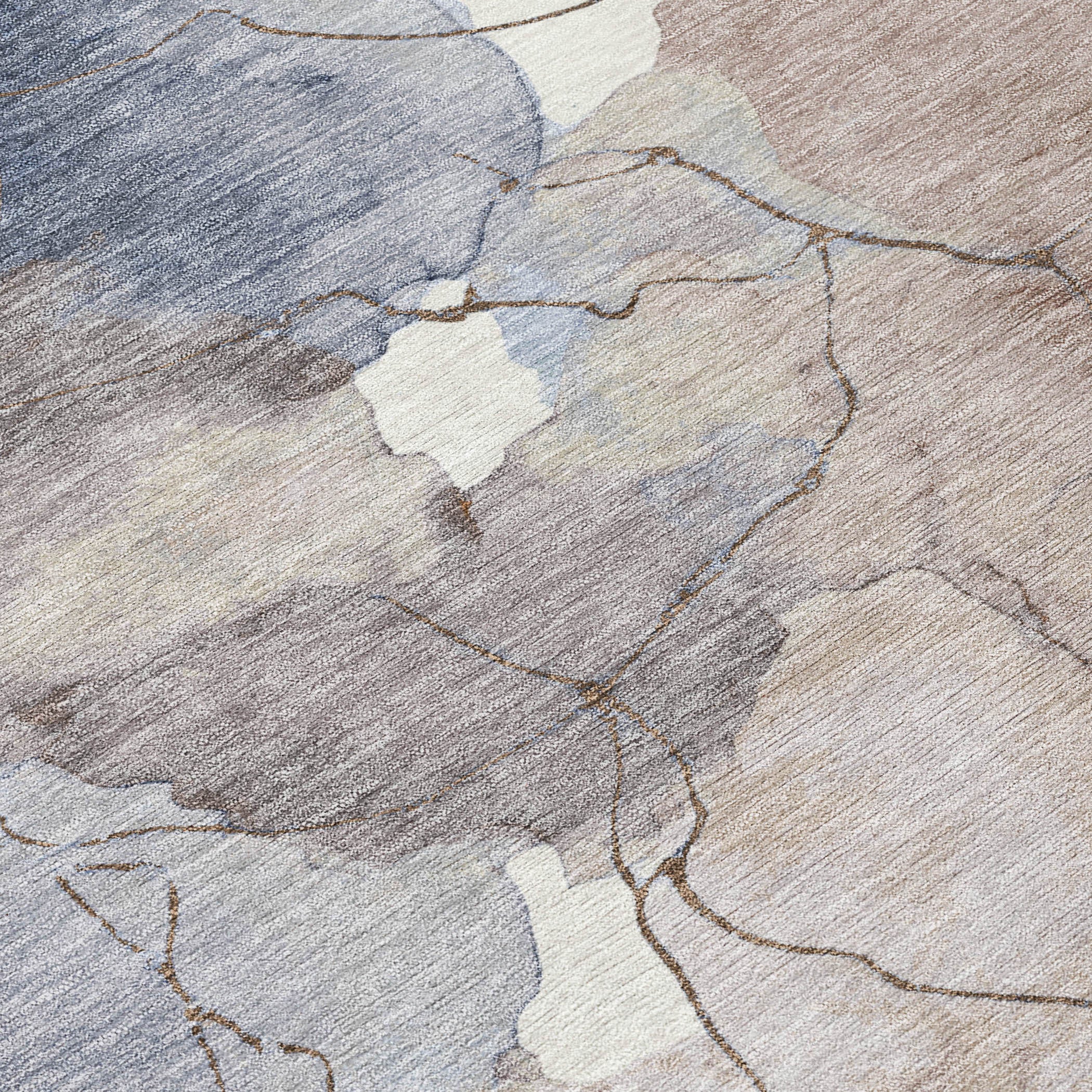 10' X 14' Khaki And Ivory Abstract Washable Indoor Outdoor Area Rug - Sports & Outdoor