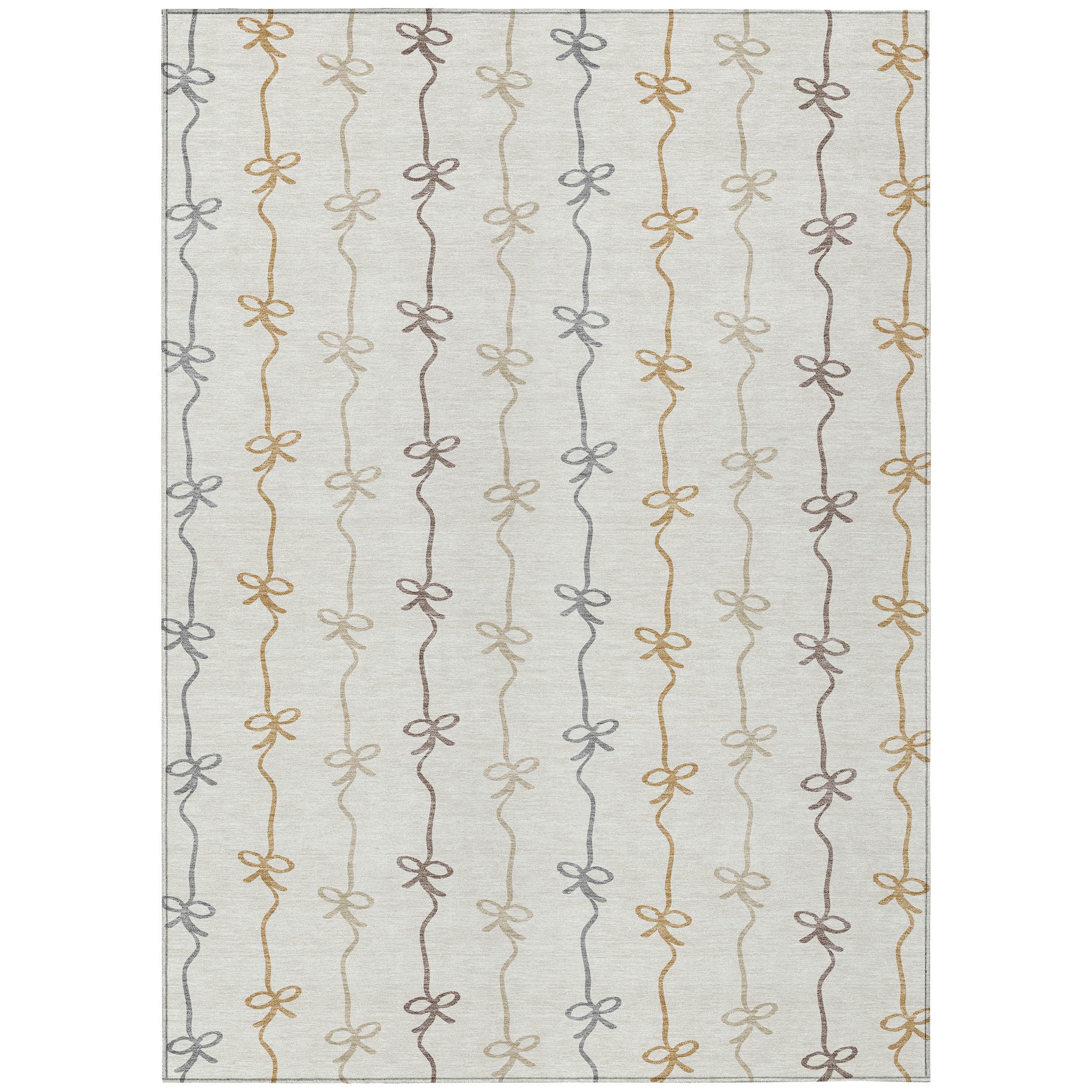 10' X 14' Ivory And Gray Southwestern Washable Indoor Outdoor Area Rug - Sports & Outdoor
