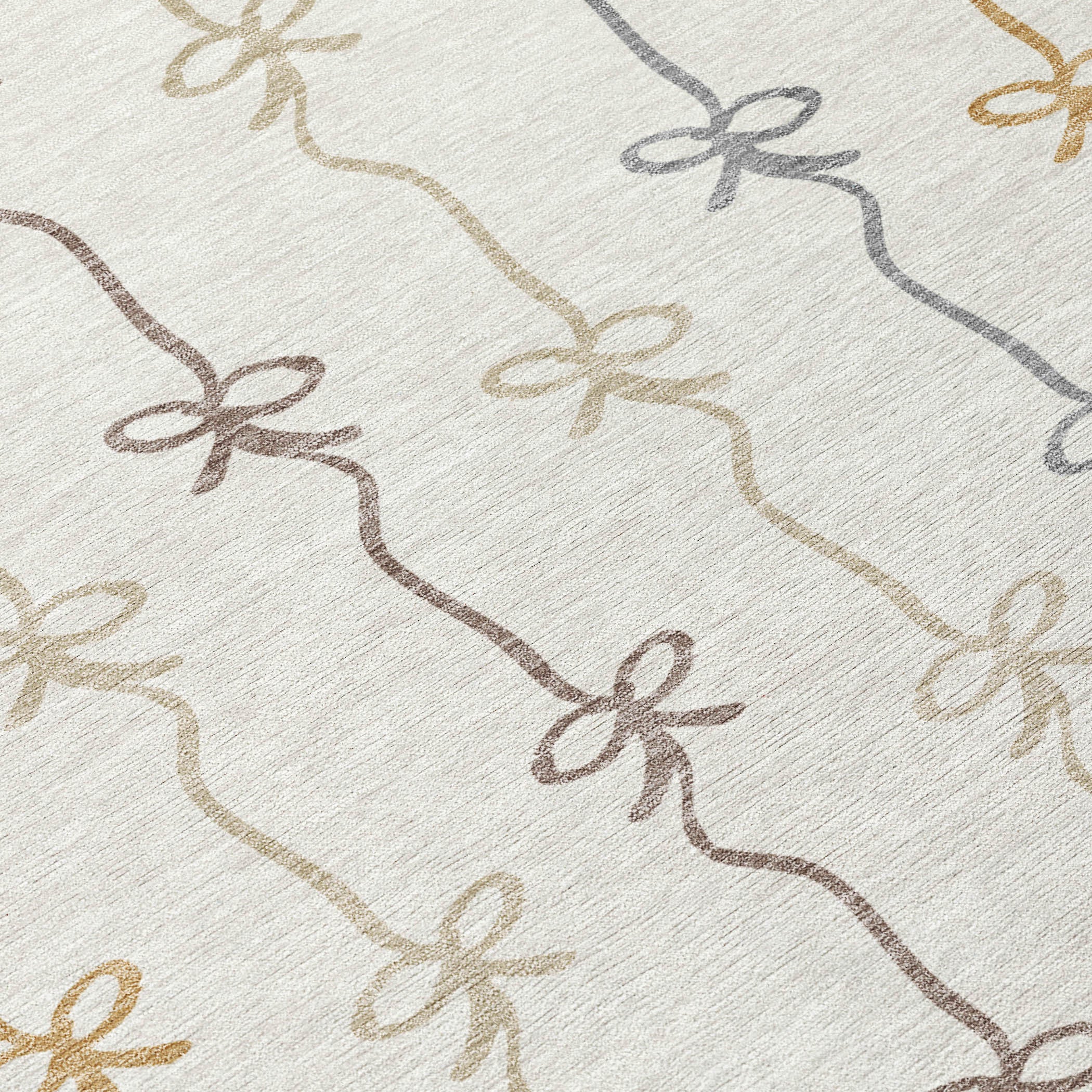 10' X 14' Ivory And Gray Southwestern Washable Indoor Outdoor Area Rug - Sports & Outdoor