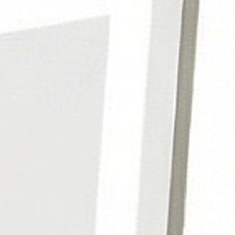 Lighted mirror glass with white frame edge, close-up detail