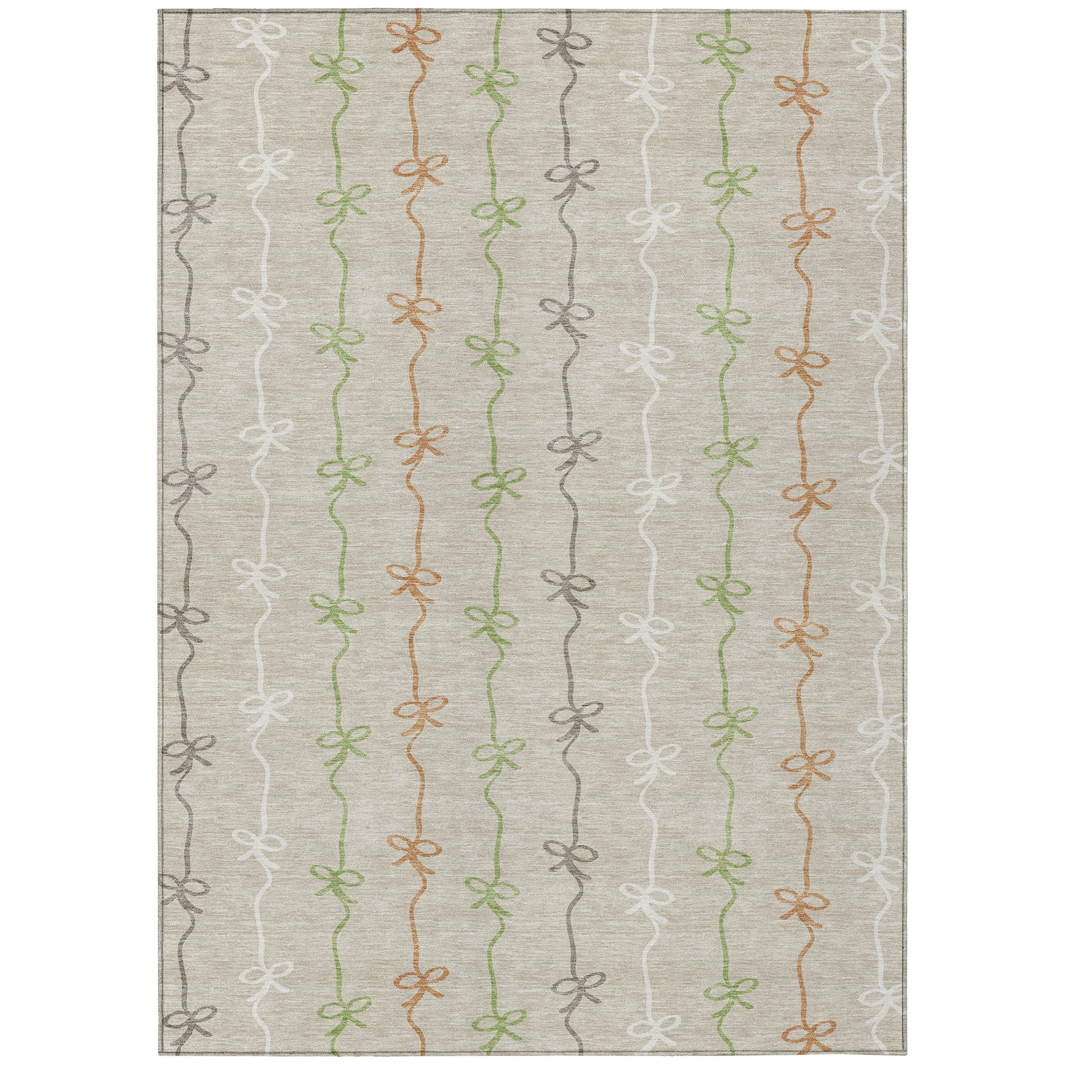 8' X 10' Beige And Gray Southwestern Washable Indoor Outdoor Area Rug - Sports & Outdoor