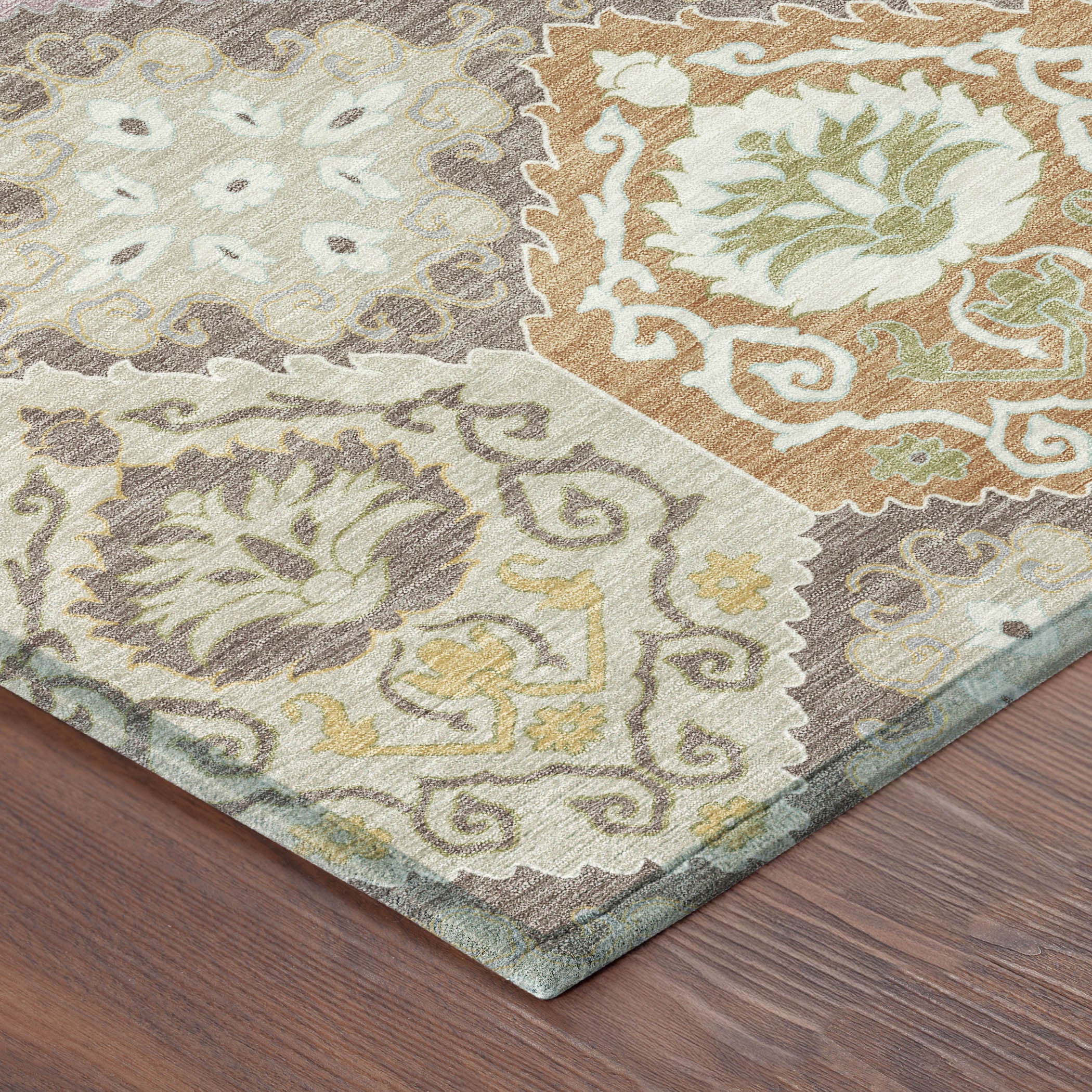 3' X 5' Taupe And Ivory Geometric Washable Indoor Outdoor Area Rug - Sports & Outdoor