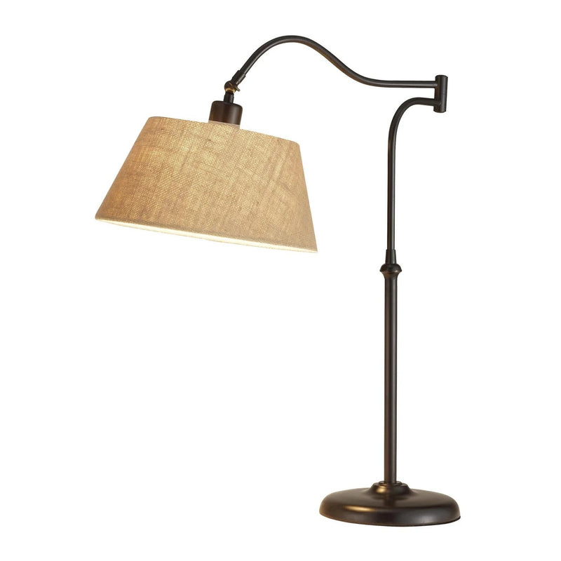 27" Black Desk Lamp With Empire Shade - Lighting